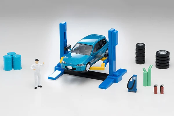 

TOMY 1/64 TLV 06a [Honda Civic Lift Repair Scene] includes model