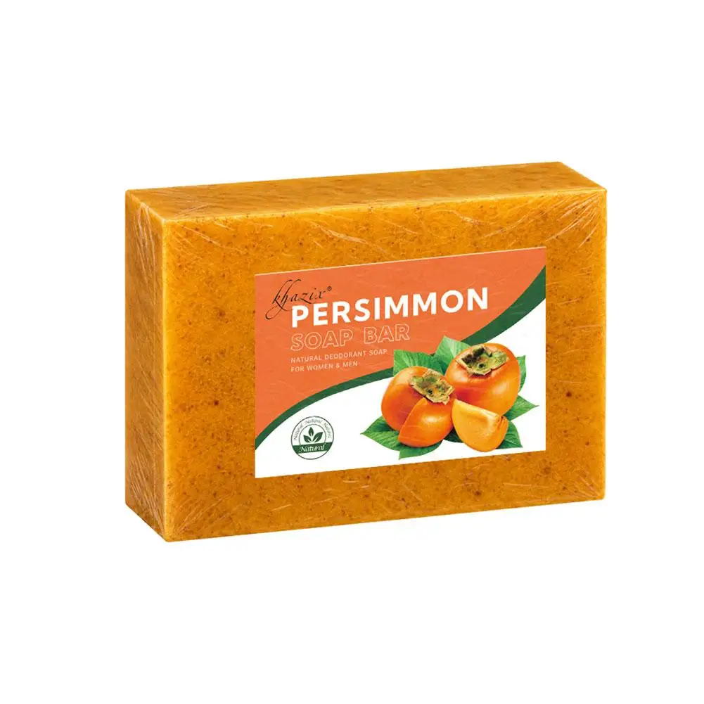 1/2/3pcs Persimmon Zeep Natuurlijke Deodorant Reinigingszeep Zachte Lichaam Gezicht Wassen Zeep Voor Vrouwen Mannen olie Controle Huidverzorging