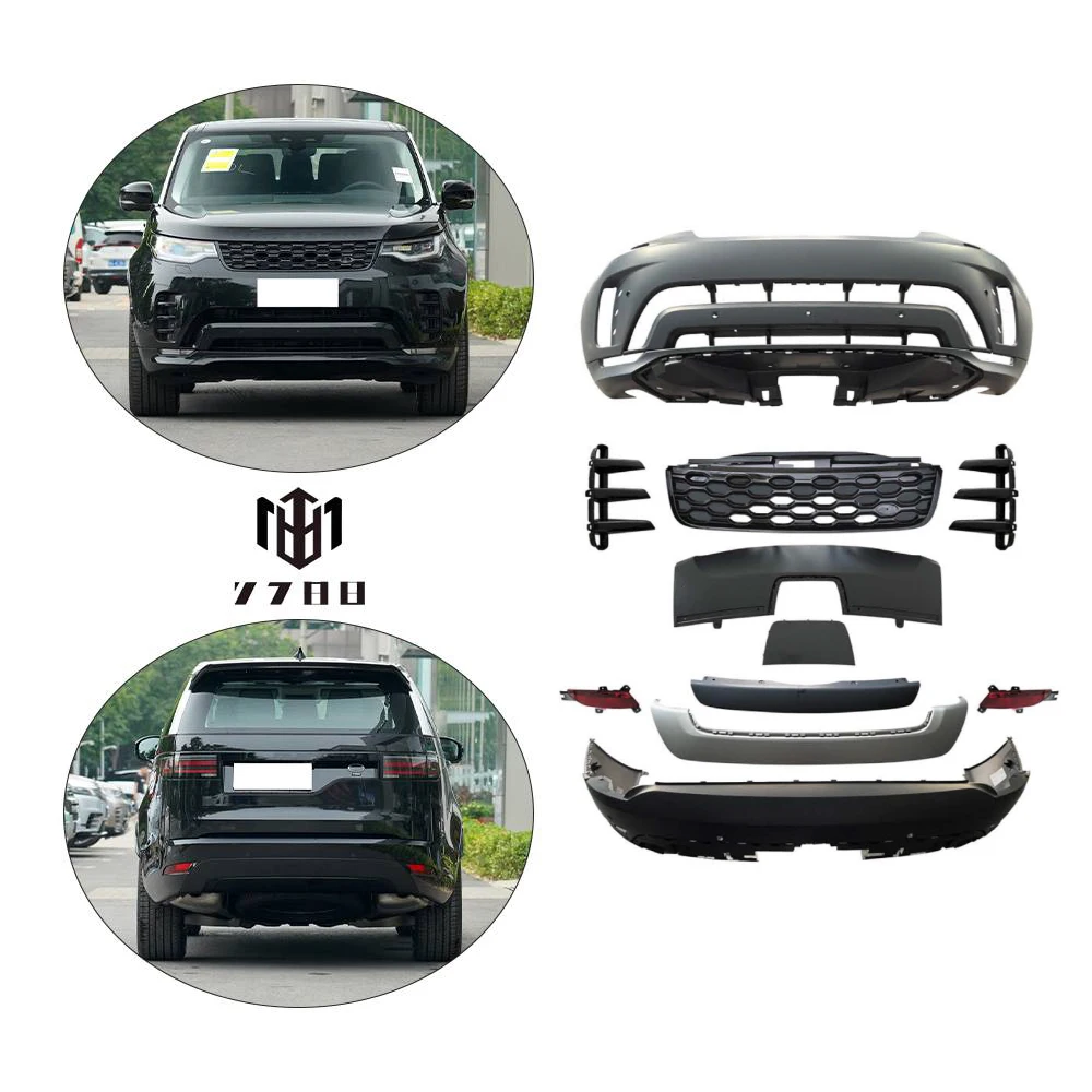 

Auto Body System for Land Rover Discovery 5 2017-2020 to 2021 Facelift Front and Rear Bumper Assembly with Grille