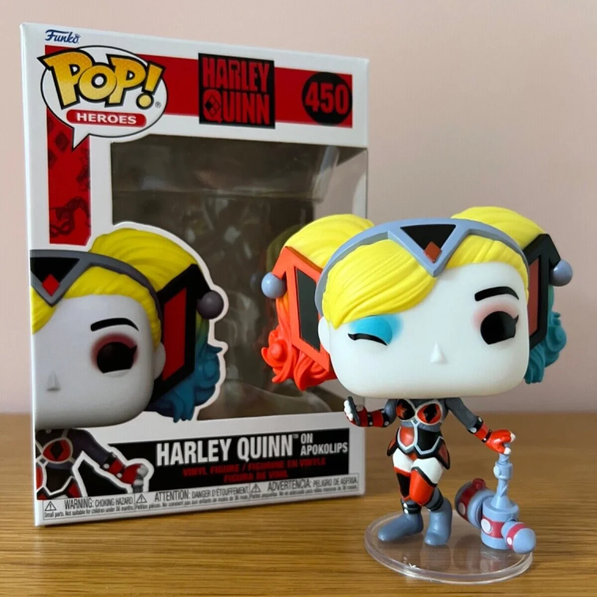 

DC Comics Figure Harley Quinn on Apokolips #450 FUNKO POP Anime Figures Collectible Decoration Limited Edition Model Toy Gift