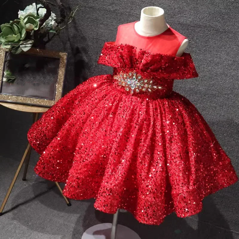 فساتين أطفال جديدة للفتيات من عمر 12 إلى 14 سنة فساتين زفاف على عرض Liquidation Girl أنيقة لحفلات الأطفال