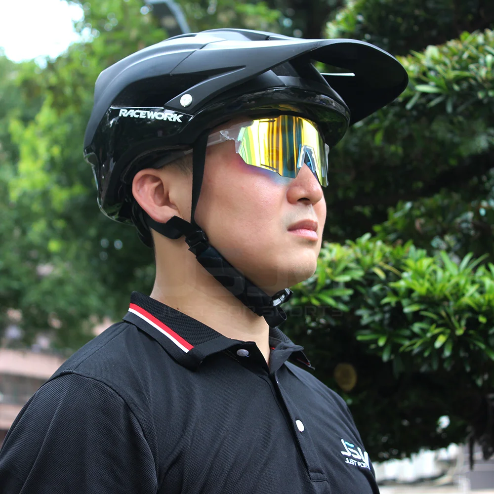 JSJM 2024 New Outdoor Sports Cycling Glasses Bike Photochromic Polarized Sports Sunglasses MTB Bicycle Goggles Eyewear Men Women