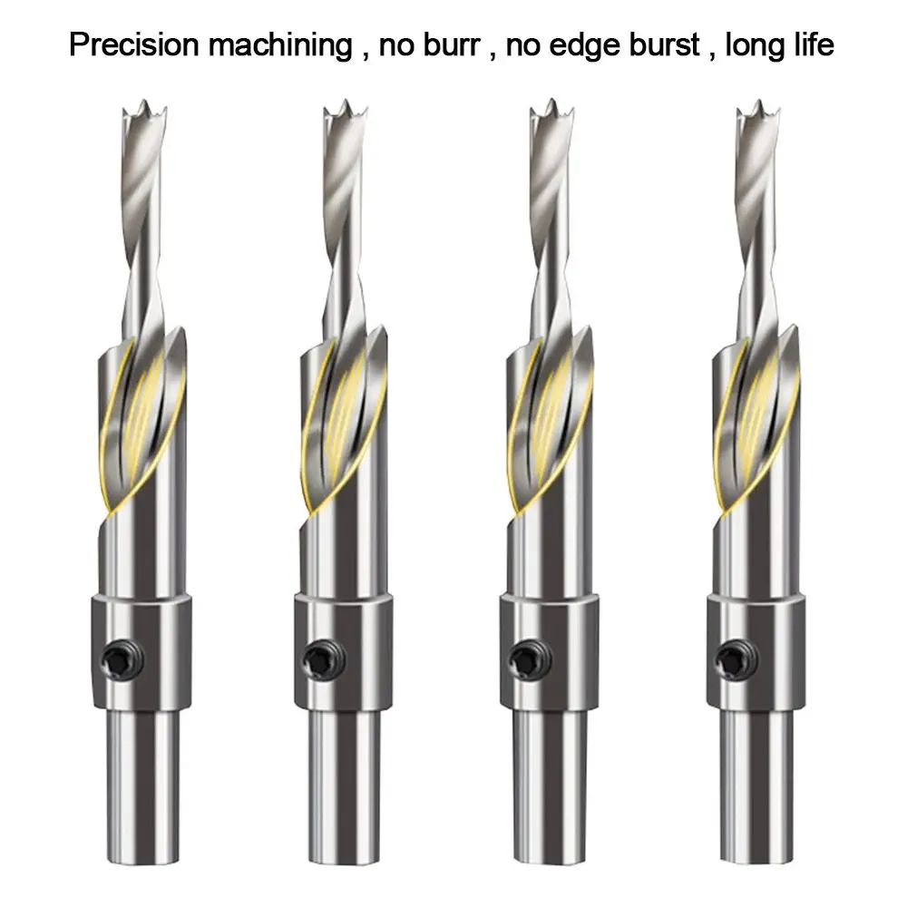 Speed Steel Counterbore Secondary Step Table Bit Countersunk Head Salad Drill Woodworking Drill Flat Bottom Drill Bit Drill Bit