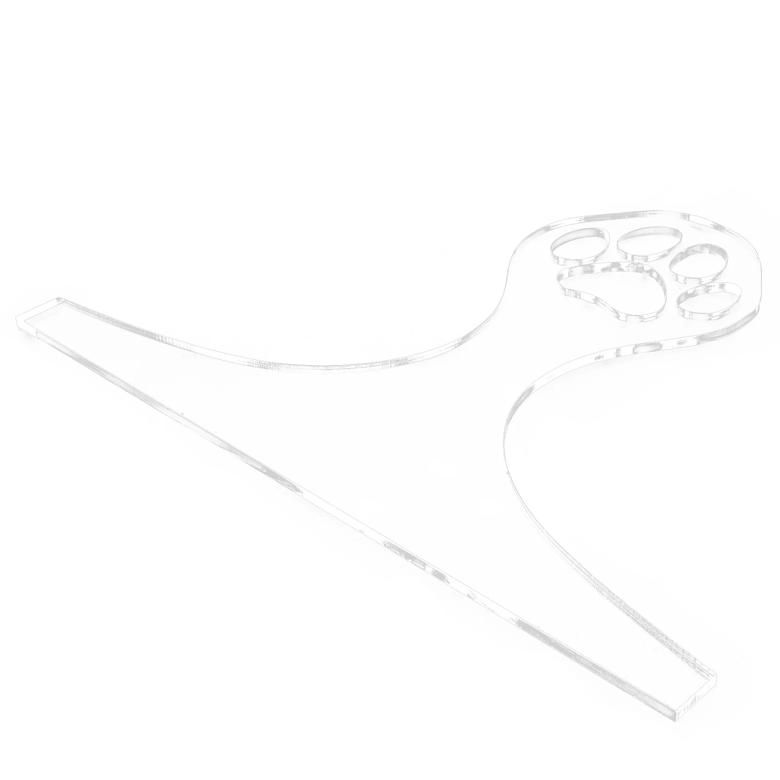 

Clear Acrylic Cutting Board Handle Template Tool Precise Charcuterie Board Making Stencils Guide Acrylic Handle Template