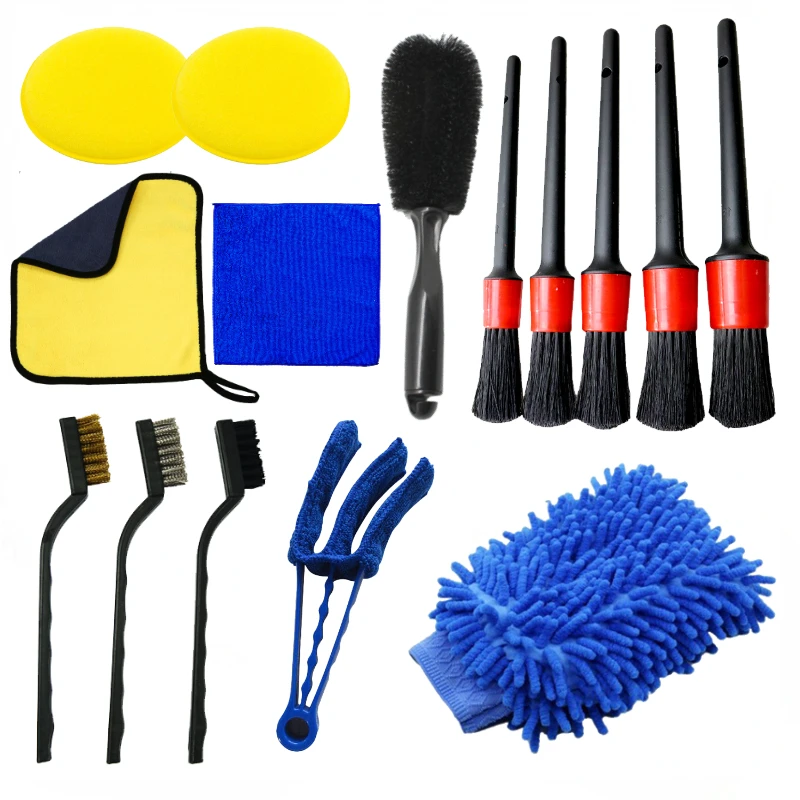 New Car Detailing Brush Set The Ultimate Auto Cleaning Kit for Vents Gaps Maintenance Car Air Outlet Detail Clearance Brush