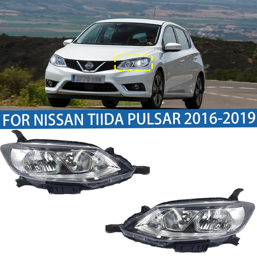 

For Nissan Tiida Pulsar 2016 2017 2018 2019 Front Bumper Head Light Headlamp Driving Headlight Turn Signal Light