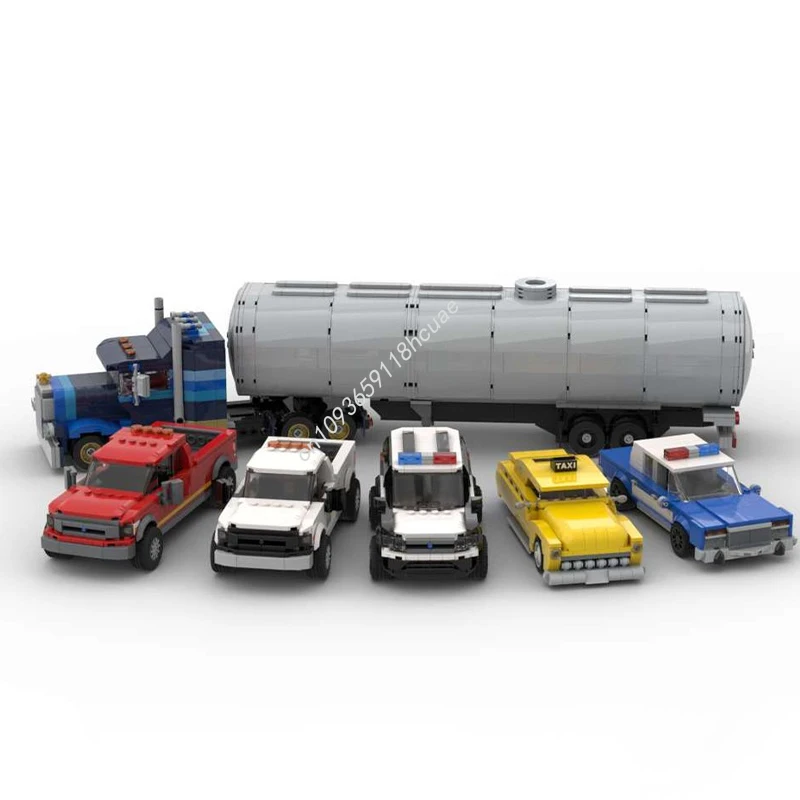 2784pcs MOC Vehicle Pack Set Six Vehicles City Champions supercar Model Building blocks creative Toys Assemble Christmas gifts