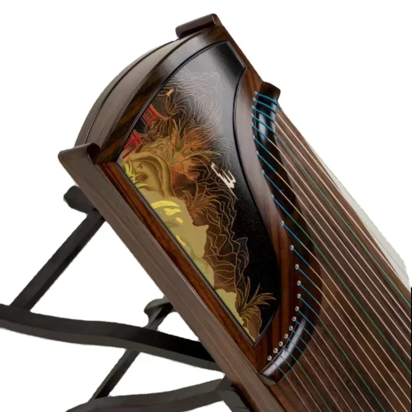 Traditional Guzheng Chinese Guzheng 21 Strings Zither Musical Instruments Empty Valley Orchid Series