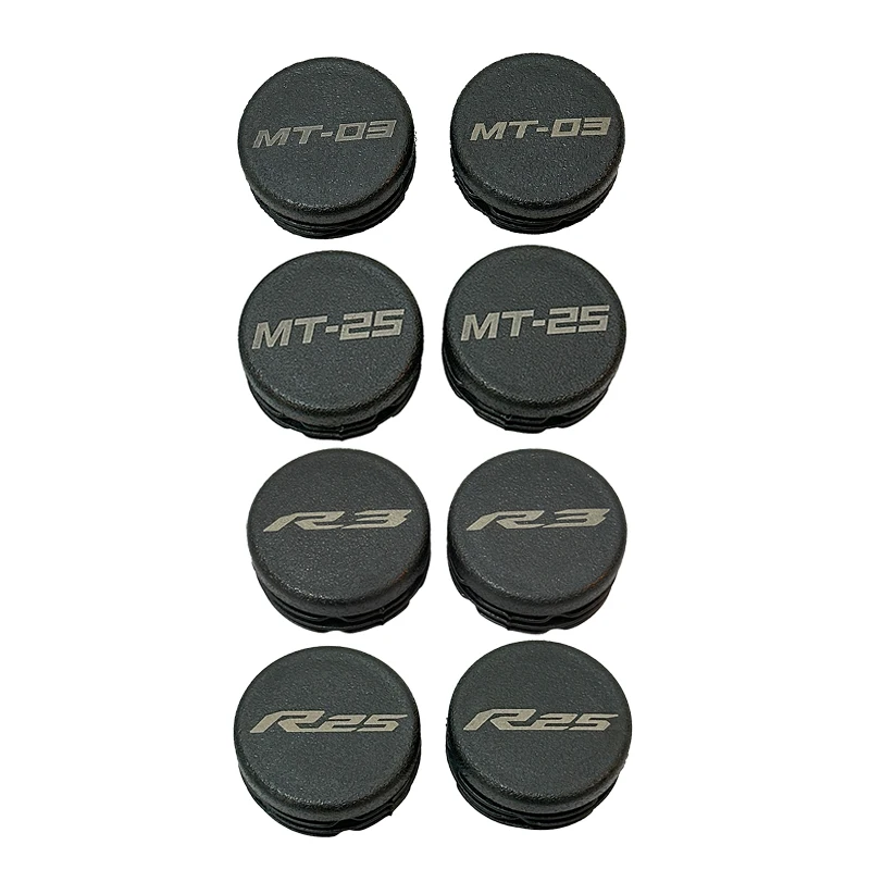 2 قطعة الإطار نهاية قبعات الإطار ثقب غطاء قبعات التوصيل ديكور لياماها MT03 MT25 MT-03 MT-25 YZF R25 R3 YZFR25 YZFR3 2014-2024
