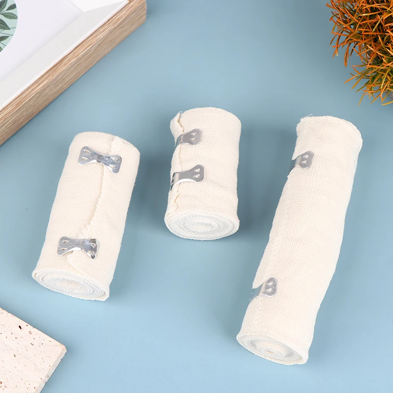 1 لفة عالية ضمادة مرنة تضميد الجروح الرياضة في الهواء الطلق التواء العلاج ضمادة لملحقات الإسعافات الأولية