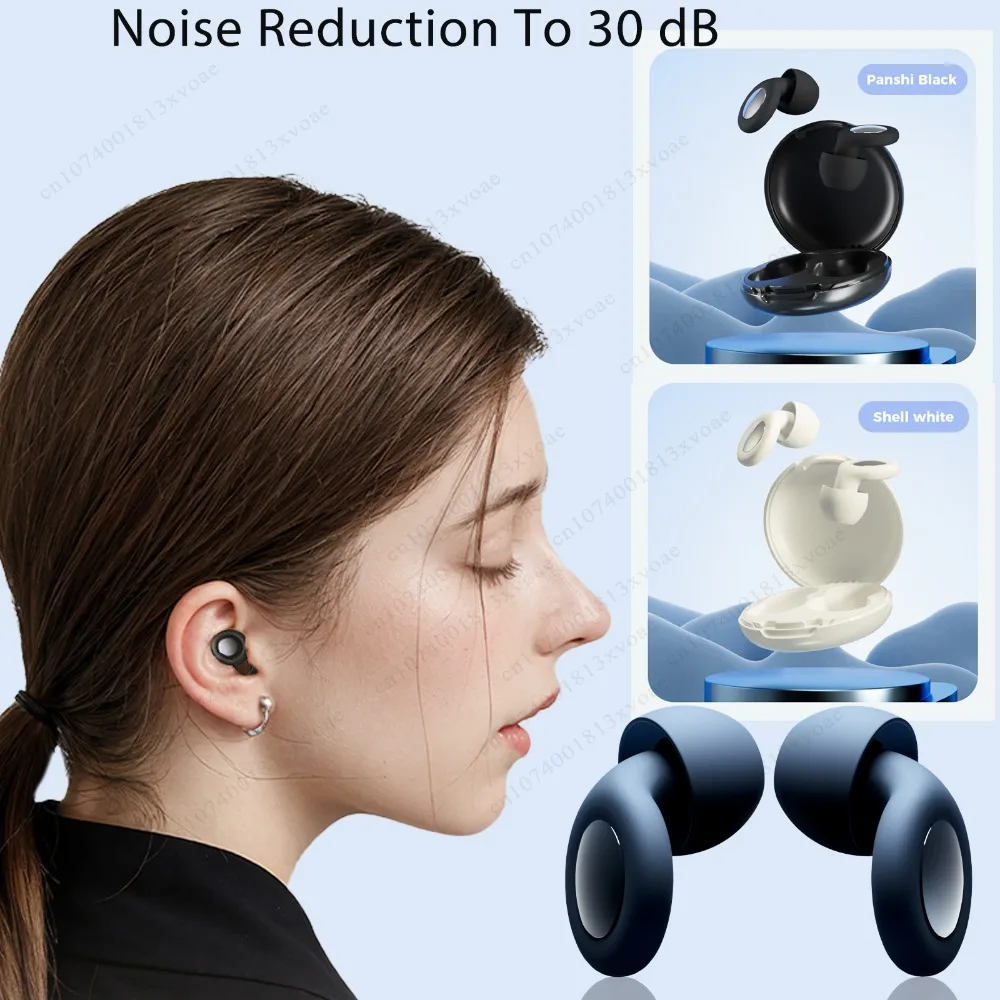 

Ear Plugs for Sleep Ultra Soft Reusable Noise Reducing Flexible Silicone Earplugs for Sleeping Travel Concerts Deep Focus