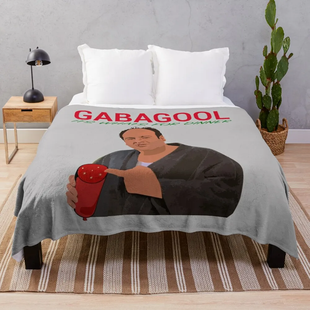 

Gabagool - It's What's For Dinner - Tony Soprano Throw Blanket