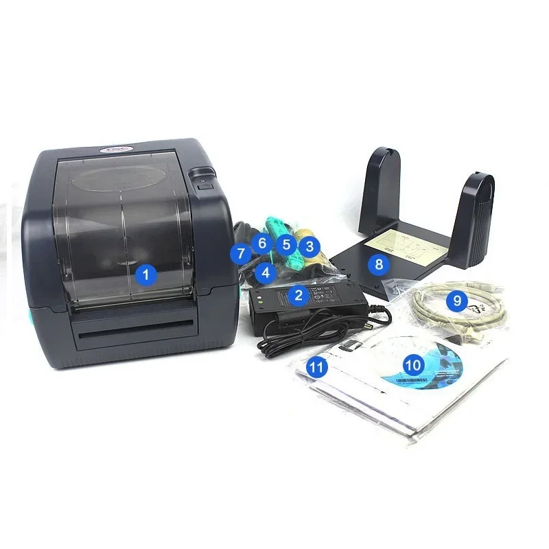 TLF Original TSC TTP 345 300dpi Label Printer Self-Adhesive Barcode for Scenic Spot Tickets & Jewelry Tags in Stock