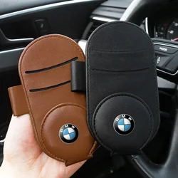 New Car Styling Leather Car Sun Visor Glasses Case Holder Accessories For BMW Performance M Power E34 E36 E60 E90 E91 E92 E93 M5