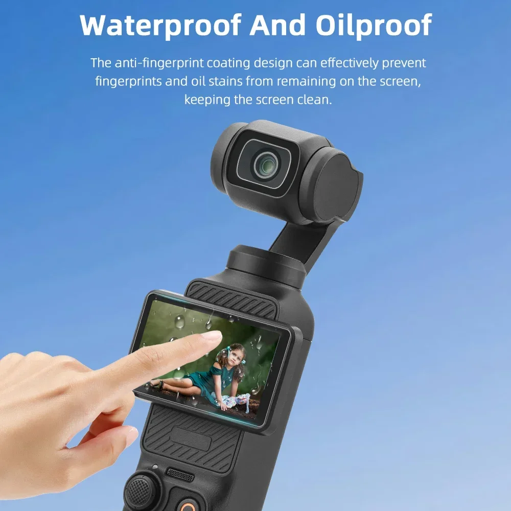 BRDRC واقي للشاشة فيلم ل DJI Osmo Pocket 3 شاشة HD حساسية عالية طبقة رقيقة واقية يده كاميرا ذات محورين الملحقات