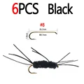 6pcs Black