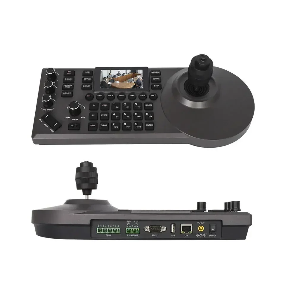 

2023 New NDI HX Live Streaming Ptz Controller Keyboard Joystick For Video Conference Ptz Camera Control With Tally Light