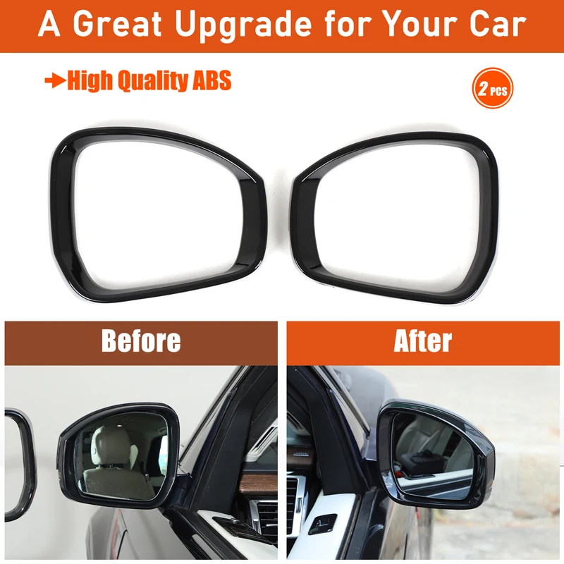 

2piece set ABS For Land Rover Discovery 4 LR4 2014-2016 Discovery 5 LR5 2017+ car exterior rearview mirror frame accessories