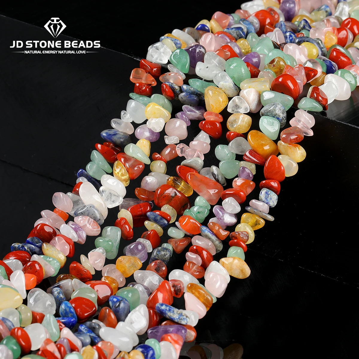 

5-8mm Natural Seven Chakra Mixed Color Chips Beads Loose Spacer Gravel Beads for Jewelry Making DIY Bracelet Necklace Accessory