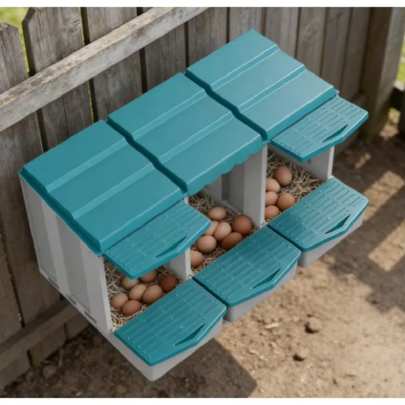 incubadora de huevos incubator Poultry Farm Equipment Durable Hanging Layer Nest Boxes for Hens Easy Clean Design