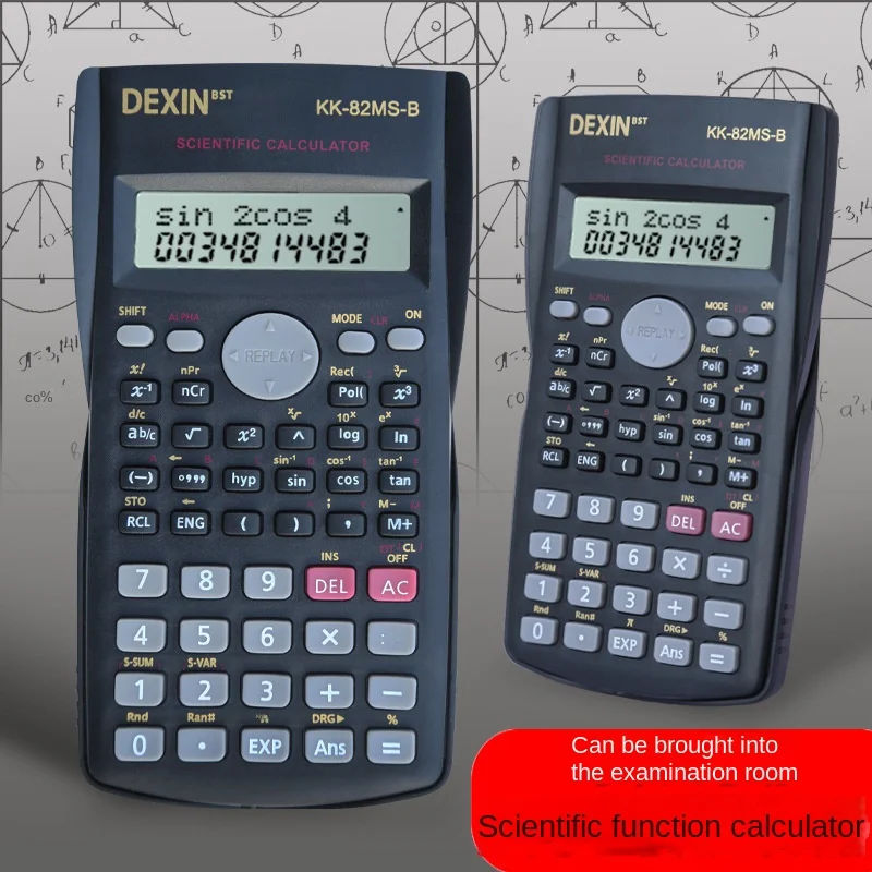 Scientific Calculator, Black, Function Calculator Student Exam Specialized Multifunctional Scientific Computer (Without Battery)