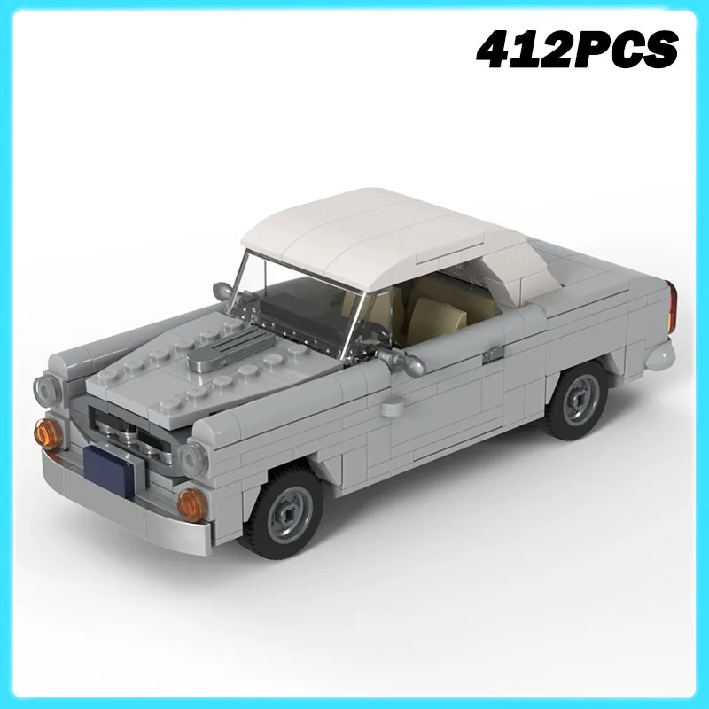 412 STKS MOC-242736 Peugeot 403 Convertible Sportwagen Stad Voertuig Technisch Model Bouwstenen Bricks Speelgoed Kinderen Verjaardagscadeau