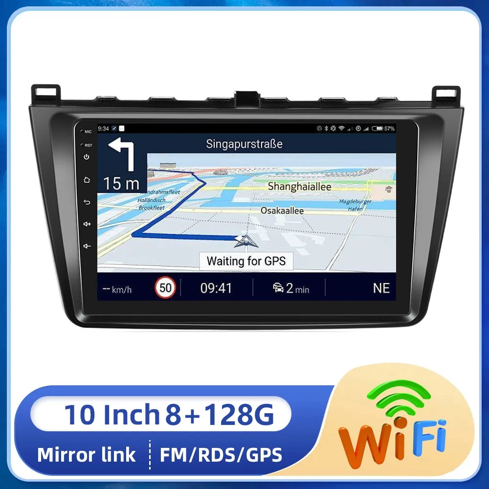 

4G DSP Carplay 2din Android 13.0 Car Radio Multimedia Player Navigation GPS WIFI For Mazda 6 Rui Wing 2007-2009 2010 2011 2012