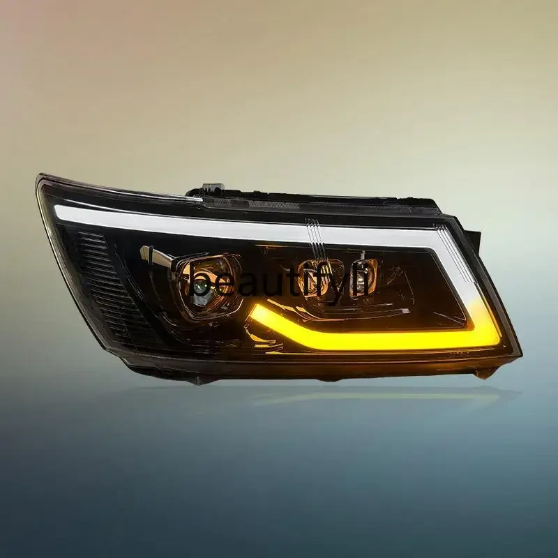 Headlight assembly modification Dynamic LED daytime running light Flow signal LED lens headlight