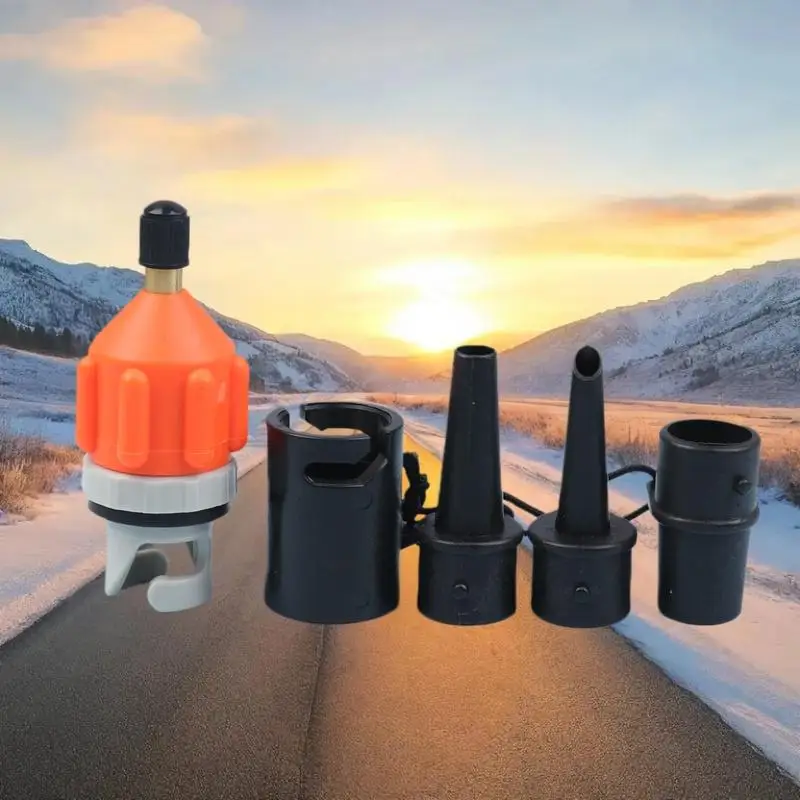 Air Valve Adaptor For SUP Board Inflatable Pump Adapter Paddle Boat Kayak Air Valve Pump Tire Air Connector Combo Kit