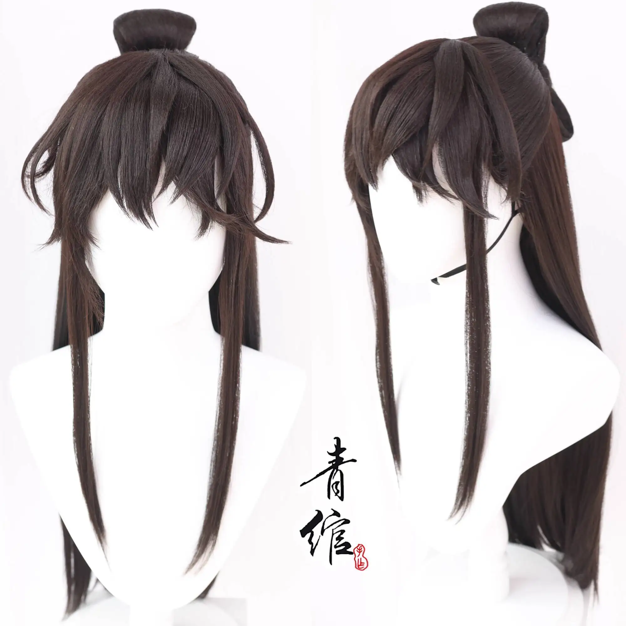 

Guangling King Neiting Embroidery Luo Corn Silk Bow Cos Wig Cosplay Wig Cover