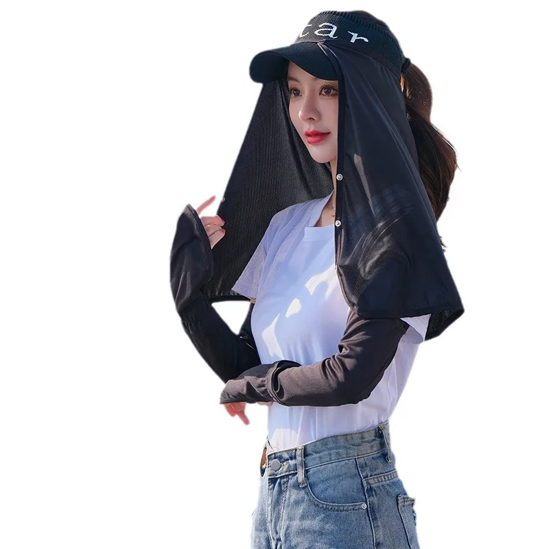 AliExpress NONE New Must-have Summer Sunshade Hat Curtain for Outdoor Cycling and Driving, Breathable and UV Resistant Sunshade Curtain