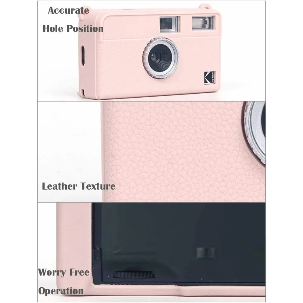 Silicone Camera Case Solid Color Wear Resistant Camera Accessories Soft Shockproof Protective Shell for KODAK EKTAR H35