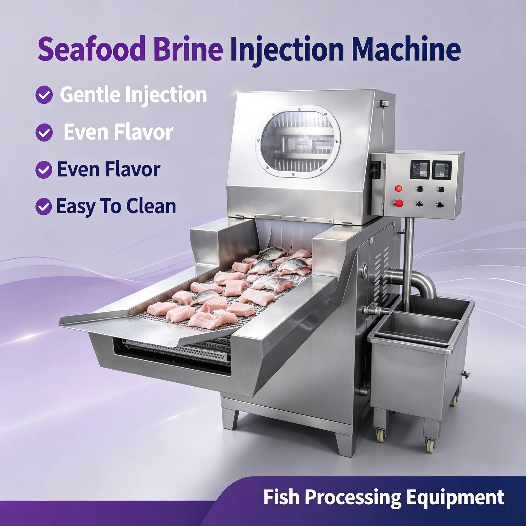 Customizable Meat Brine Injection Machine, Automatic Saline Injector Unit for Marinated Meat Business Startup Customized