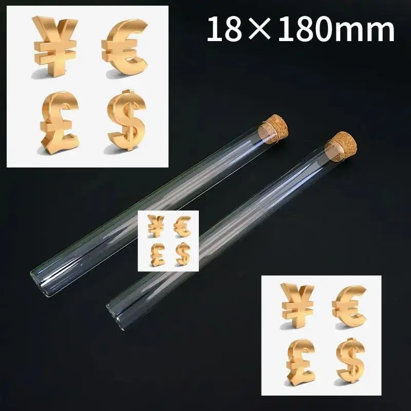 

Glass Test Tube with Cork Stoppers 200pcs
