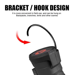 مصباح يدوي مغناطيسي محمول COB LED ، مصباح يدوي قابل للطي مع خطاف ، USB قابل لإعادة الشحن ، ضوء عمل ، إصلاح طارئ ، تخييم أعلى 8 مبيعات للفانوس الداكنة - رقم 5