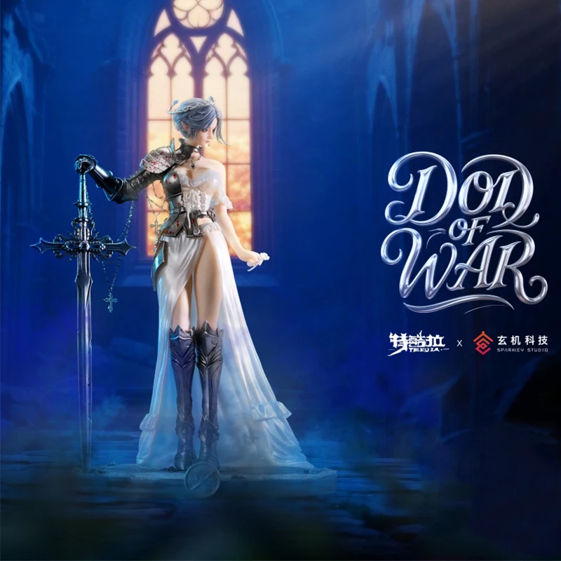 Figurki anime TEKUIA Wlop Chost Blade, Haiqinyan God of War, figurka w skali 1/6, statuetka z PVC, ozdoby, zabawki, prezenty świąteczne
