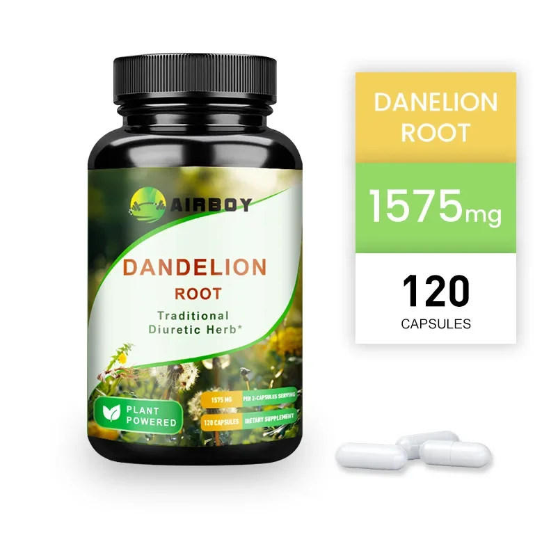 Dandelion Root Capsules - Diuretic, Promote Liver Detoxification and Cleansing, Enhance Immunity