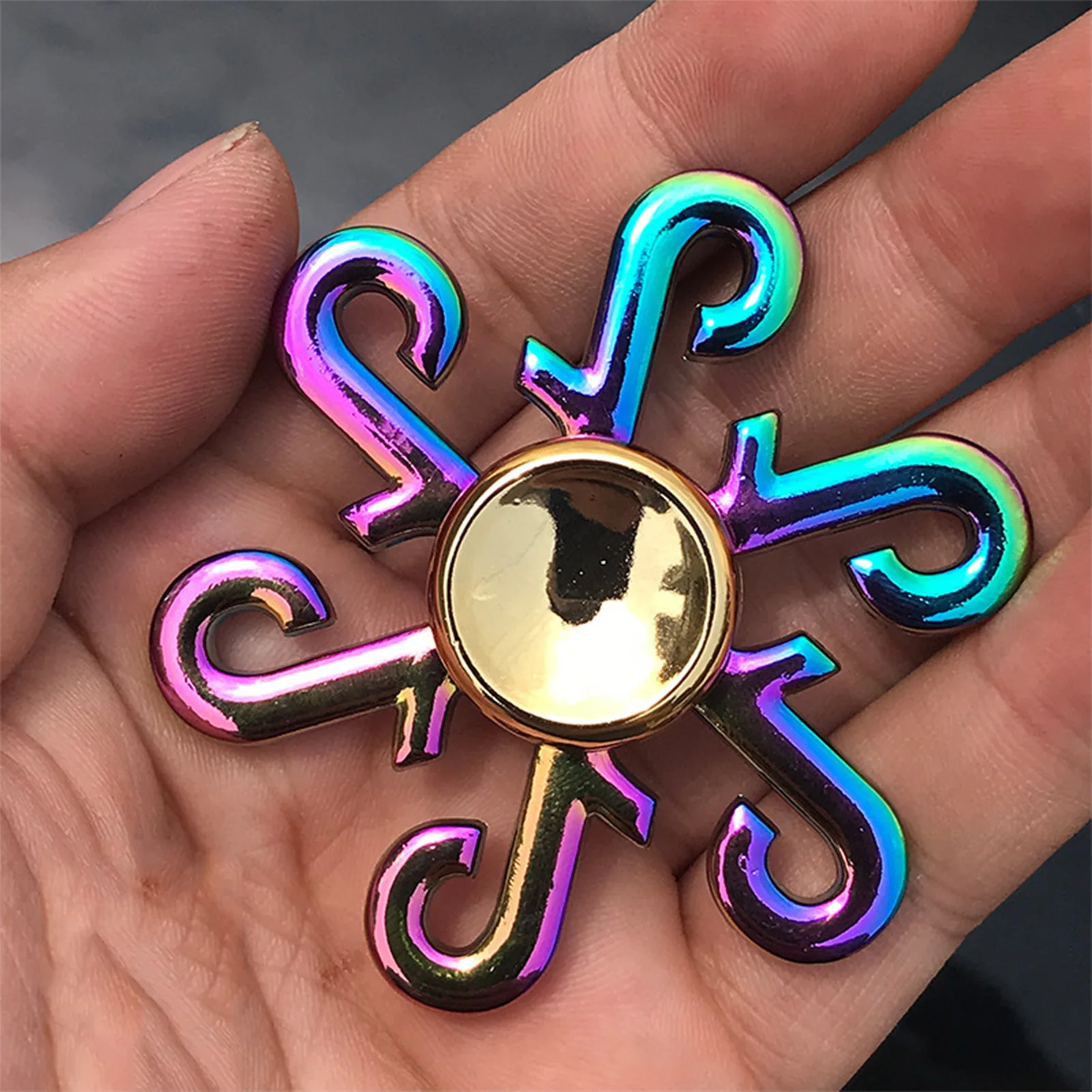 Metal Finger Hand Spinner com Stocking Stuffers, Cool Fidgets, Stress Relief Toys for Classroom Prize, Student Gifts