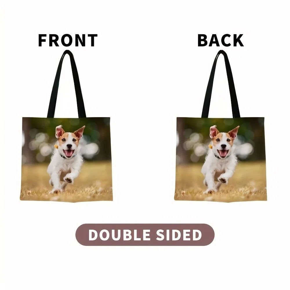 Benutzerdefinierte Polyester-Einkaufstasche, personalisierter Fotodruck, faltbare Umhängetasche mit wiederverwendbarem Design, Aufbewahrungstasche, Einkaufstaschen – Detail 2