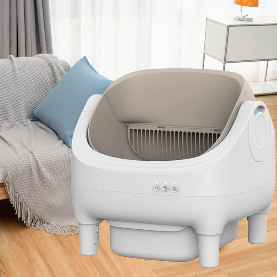 Automatic Sandbox Open Top Self Cleaning lit BoxFactory Wholesale Electronic Smart Cleaning and Deodorizing Cat lit Box