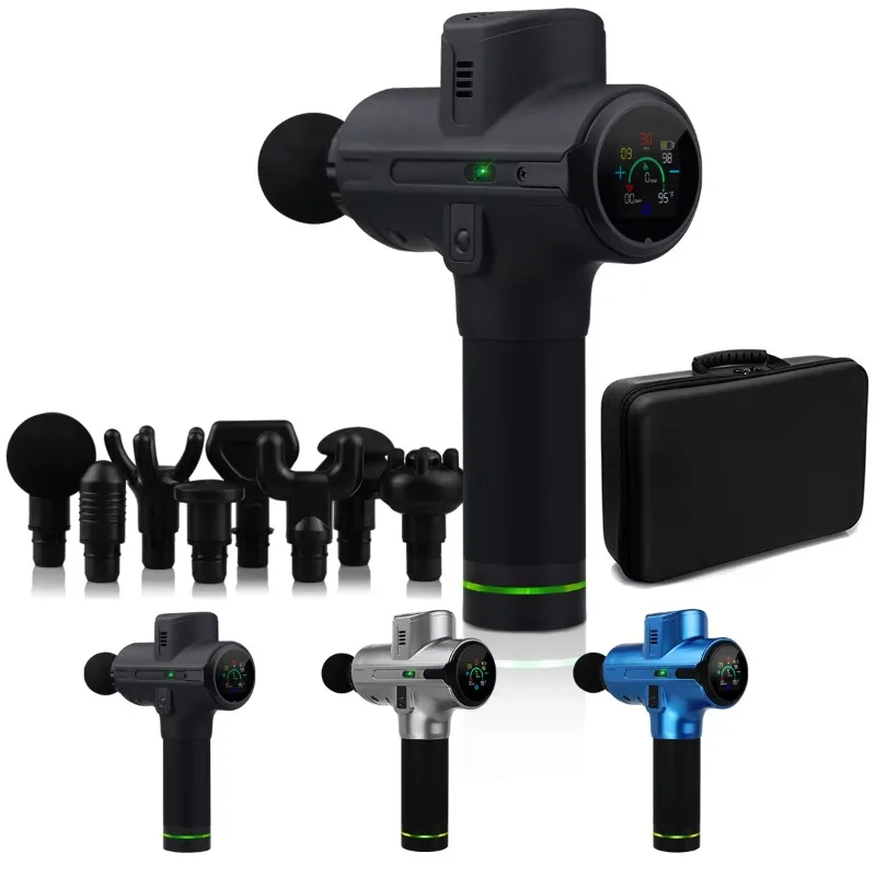 أفضل منتج كهربائي لعام 2021، جهاز تدليك الوجه المحمول عالي التردد، جهاز تدليك لاسلكي LCD لاسترخاء العضلات العميق #6