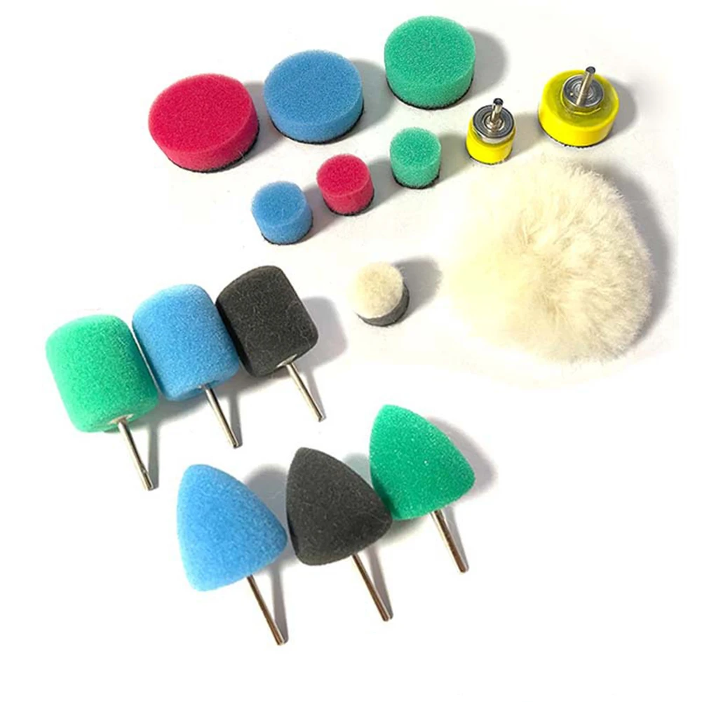 Automotive Tools Car Polishing Kit Auto Car 16 PCS Detail Polisher Pads Polishing Buffing Pads Sponge Sponge Pads