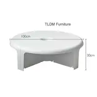 Nordic Round Color Side Table Creative ABS Plastic Coffee Tables Designer Living Room Furniture Modern Home Storage Corner Table 5
