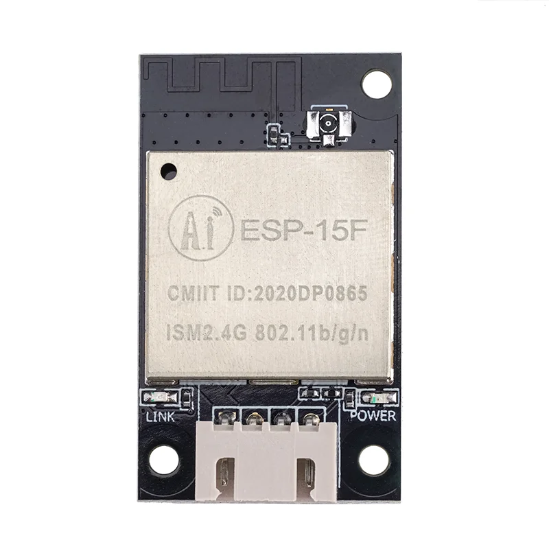 Последовательный порт Anxin ESP8266 для беспроводного прозрачного модуля передачи Wi-Fi, источник питания 5 В, встроенная антенна ESP-15F Последовательный порт Anxin ESP8266 для беспроводного прозрачного модуля передачи Wi-Fi, источник питания 5 В, встроенная антенна ESP-15F
