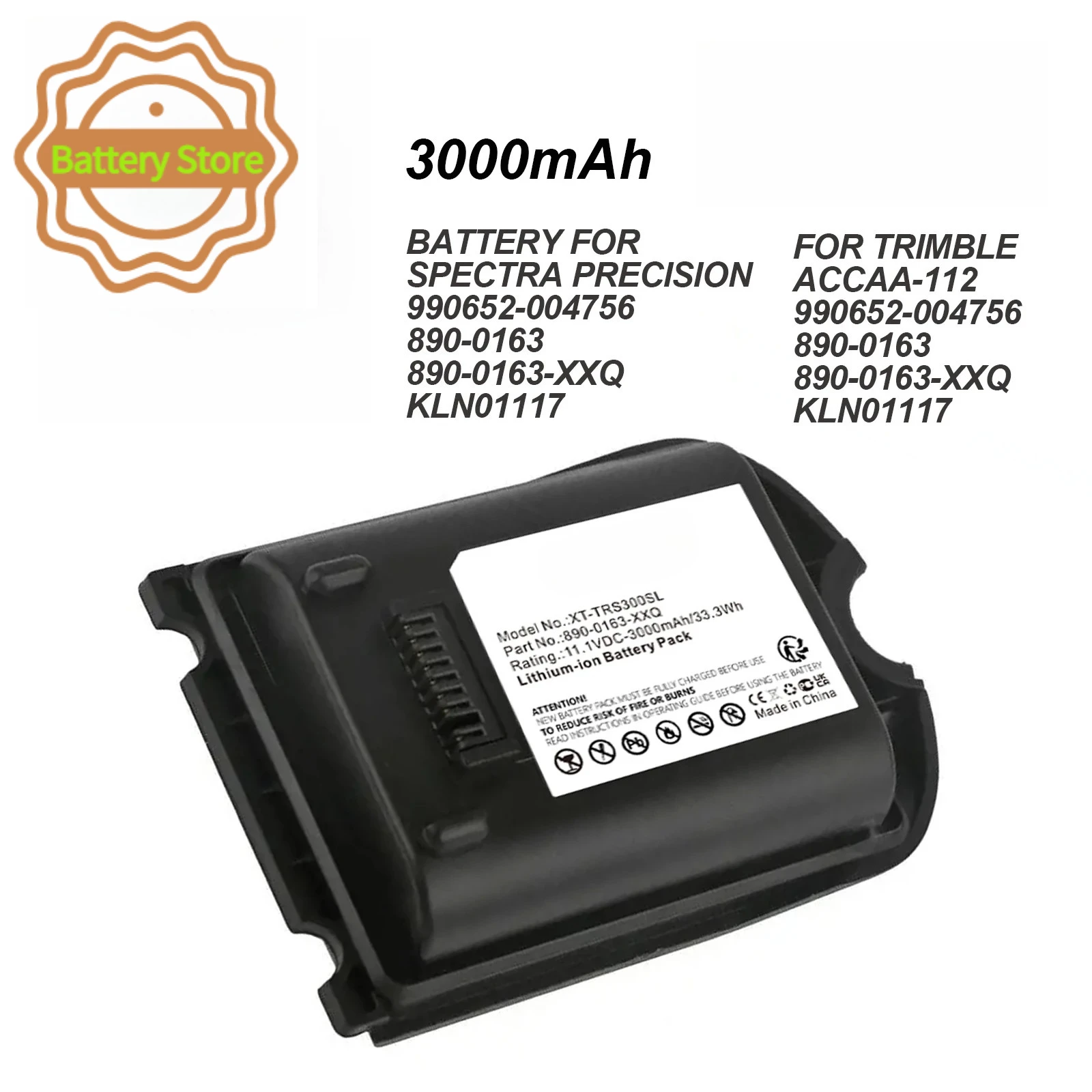 3000mAh/4000mAh battery for Trimble TSC3,Ranger 3,Ranger 3L,Ranger 3XE,Ranger 3XC,Ranger 3XR,Ranger 3RC