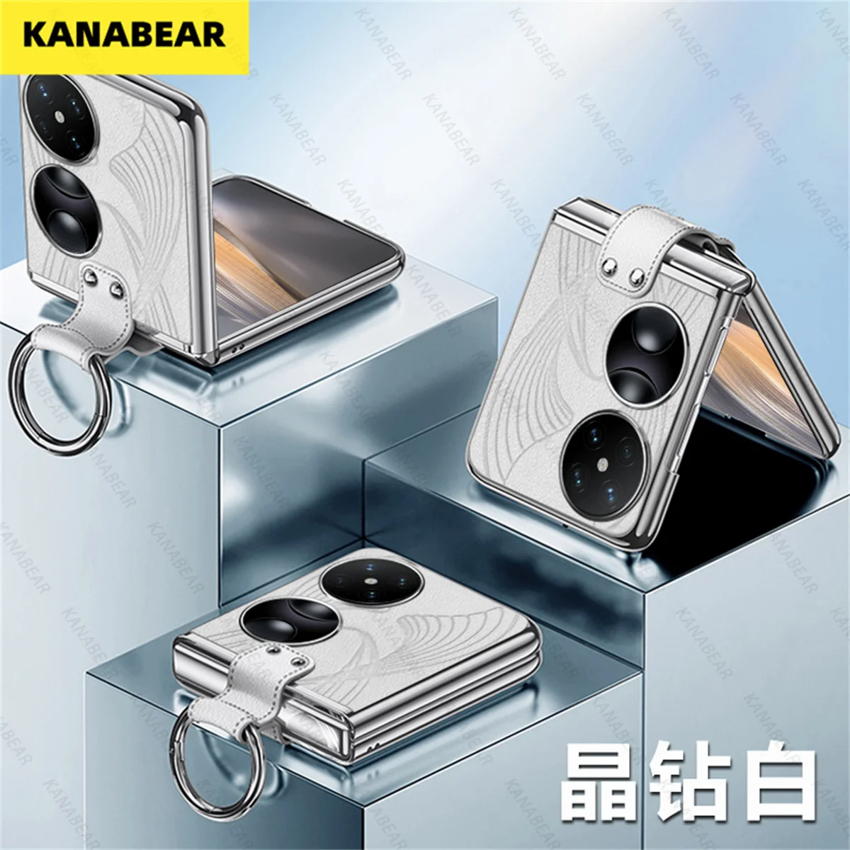 

Shockproof Ring Holder Case for Huawei Pocket 2,Plated Gold Edge,Ultra-Thin Matte,High-Quality Full Body Protective Phone Cover