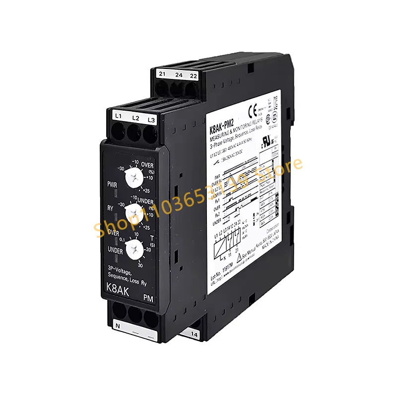 

K8AK-PM2 K8AK Three-Phase Voltage+Reverse Phase Missing Phase Relay