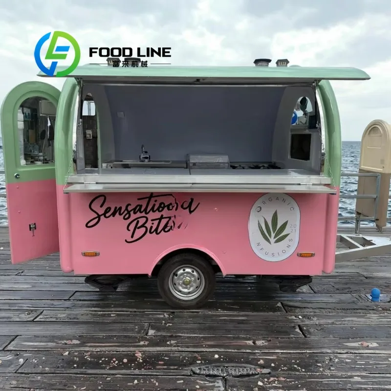 CustomizedCustomized Pizza Trailer Coffee Van Hotdog Cart Ice Cream Food Truck Mobile Coffee Truck Restaurant Trailer