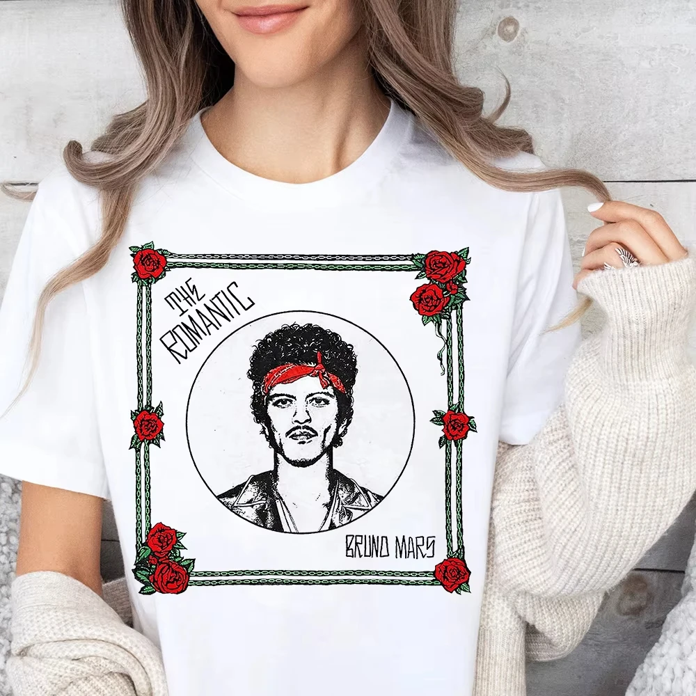 

I JUST MIGHT T Shirt Bruno Mars The Romantic Tour 2026 Women/men Clothing Cotton Clothes Graphic Tops Hight Quality T Shirts