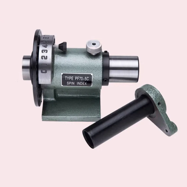 PF70-5C Simple Dividing Head for Quickly Dividing Drilling, Milling and Grinding Machines, Can Connect Chuck